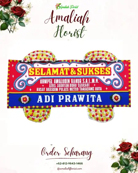Papan Bunga Ucapan Selamat Kapung